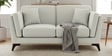 Candy Fabric 2 Seater Sofa in Pearl White Color