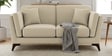 Candy Fabric 2 Seater Sofa in Cotton Beigen Color