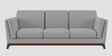 Candy Fabric 3 Seater Sofa in Dim Grey Color