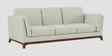 Candy Fabric 3 Seater Sofa in Pearl White Color