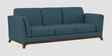Candy Fabric 3 Seater Sofa in Sea Blue Color