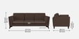 Candy Fabric 3 Seater Sofa in Beaver Brown Color
