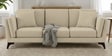 Candy Fabric 3 Seater Sofa in Cotton Beigen Color