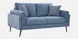 Cannes Fabric 2 Seater Sofa in Blue Colour