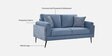Cannes Fabric 2 Seater Sofa in Blue Colour