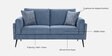 Cannes Fabric 2 Seater Sofa in Blue Colour