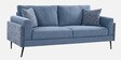 Cannes Fabric 3 Seater Sofa in Blue Colour