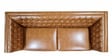 Cannott Leatherette 3 Seater Sofa in Caramel Brown