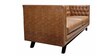 Cannott Leatherette 3 Seater Sofa in Caramel Brown