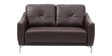 Canyon Half Leather 2 Seater Sofa In Brown Colour