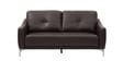 Canyon Half Leather 3 Seater Sofa In Brown Colour