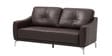 Canyon Half Leather 3 Seater Sofa In Brown Colour
