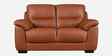 Canyon Leather 2 Seater Sofa Set In Brown Colour
