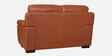 Canyon Leather 2 Seater Sofa Set In Brown Colour