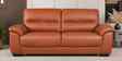 Canyon Leather 3 Seater Sofa In Brown Colour