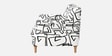 Capri Abstract Linear 2 Seater Upholstered Sofa 