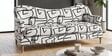 Capri Abstract Linear 3 Seater Upholstered Sofa 