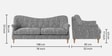 Capri Urban Maze 3 Seater Premium Upholstered Sofa 