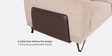 Capria 3 Seater Sofa In Brown Colour 