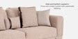 Capria 3 Seater Sofa In Brown Colour 