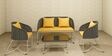 Carbon Wicker 2+1 Seater Sofa with Table In Beige Colour