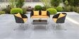 Carbon Wicker 2+1 Seater Sofa with Table In Beige Colour