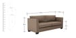 Carolina Sofa Set (3+2+1+1) Seater in Beige Colour