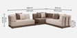 Carrick Fabric Corner Sofa in Beige Color