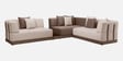 Carrick Fabric Corner Sofa in Beige Color