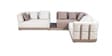 Carrick Fabric Corner Sofa in Beige Color