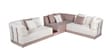 Carrick Fabric Corner Sofa in Beige Color