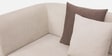 Carrick Fabric Corner Sofa in Beige Color