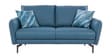 Cartlon Half Leather 2 Seater Sofa in Urban Nappa ocean Blue colour