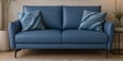 Cartlon Half Leather 2 Seater Sofa in Urban Nappa ocean Blue colour