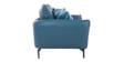 Cartlon Half Leather 2 Seater Sofa in Urban Nappa ocean Blue colour