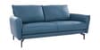 Cartlon Half Leather 3 Seater Sofa in Urban Nappa ocean Blue colour