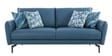 Cartlon Half Leather 3 Seater Sofa in Urban Nappa ocean Blue colour