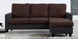 Daxon 3 Seater LHS Sectional Sofa in Brown & Grey Colour