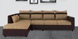 Zara 3 Seater RHS Sectional Sofa In Camel & Brown Colour