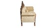 Cassina 3 Seater Sofa With Carving In Light Yellow Colour