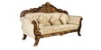 Cassina 3 Seater Sofa With Carving In Light Yellow Colour