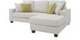 Castilla 2 Seater LHS Sectional Sofa in Beige Colour