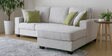 Castilla 2 Seater LHS Sectional Sofa in Beige Colour