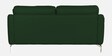Castle Leatherette 3 Seater sofa in Green Colour