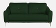 Castle Leatherette 3 Seater sofa in Green Colour