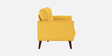 Castro Fabric 2 Seater Sofa In Bold Yellow Color