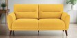 Castro Fabric 2 Seater Sofa In Bold Yellow Color