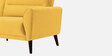 Castro Fabric 2 Seater Sofa In Bold Yellow Color