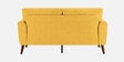 Castro Fabric 2 Seater Sofa In Bold Yellow Color