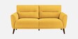 Castro Fabric 2 Seater Sofa In Bold Yellow Color